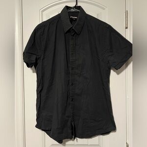 Express Men's Casual Black Button Down Shirt